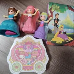 リカちゃん人形3体&ラプンツェルメモ帳&マイメロキキララ小物入れセット