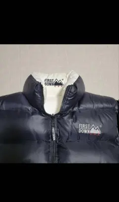 FIRST DOWN ダウンジャケット ネイビー