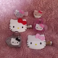 ハローキティ キティちゃん 前髪クリップ ヘアピン 6点セット