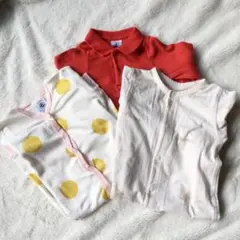 値下げ！⭐️お得！3点セット⭐️ジェラートピケ、プチバトーロンパース