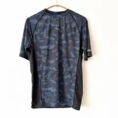 アクティブギア ACTIVEGEAR 迷彩 スポーツ Tシャツ M ネイビー 青のサムネイル