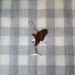 ハクトウワシ 魚 アクリルキーホルダー チャーム