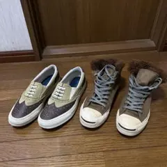 コンバース　ジャックパーセル　と　スリッポン　セット　26cm 送料込み