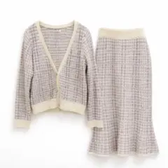 【Proportion Body Dressing】ツイード風ニットセットアップ