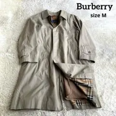 【✨美品】バーバリー ステンカラーコート ウールライナー付 ノバチェック総柄