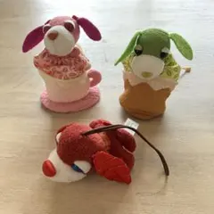 お茶犬　マスコット　ぬいぐるみ　当初物　平成レトロ