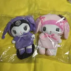 新品未使用★マイメロディ クロミ月夜のメロクロぬいぐるみリュック　２種 ②