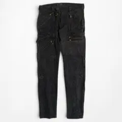 blackmeans ブラックミーンズ コンチョ ジップ パンツ レザー - メルカリ