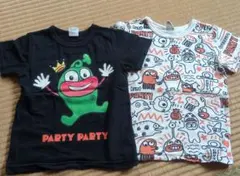 PARTYPARTY　キッズTシャツ 2枚セット (黒・白)のサムネイル