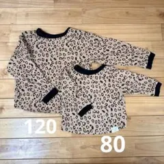 BREEZE Tシャツ レオパード ヒョウ柄 リンクコーデ お揃い 兄弟 姉妹