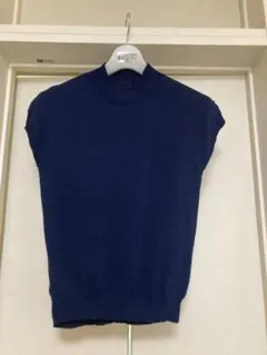 ドゥクラッセフレンチスリーブニットネイビー