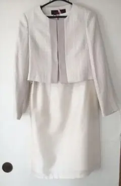 七五三　フォーマルワンピース　ベージュピンク　L クレイサス