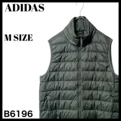 ADIDAS アディダス ワンポイントロゴ ダウンベスト カーキ メンズUS/M