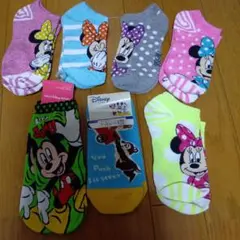 ディズニー ミニーマウス ミッキーマウス ソックス 7足セット