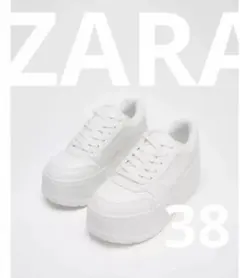 ZARA プラットフォームスニーカー　38