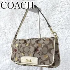 COACH Accessory Pouch Shoulder Bag Heart