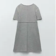 ZARA ベーシックソフトワンピースグレーマール