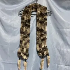 ブラウン ファー ストール マフラー