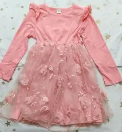 SHEIN キッズ ワンピース ピンク 7Y 115-120 長袖