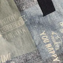 デニム風　車にセット出来るエコバッグ！