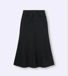 【即日発送】GU フレアマキシスカート 黒 Sサイズ