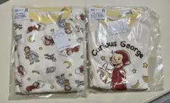 【新品未使用】おさるのジョージ　長袖長ズボン　パジャマ　90 バースデイ　鞄付き