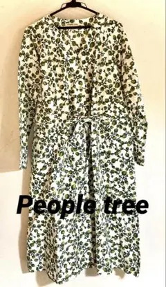 People tree 綿100%ワンピース　フェアトレード商品　美品のサムネイル
