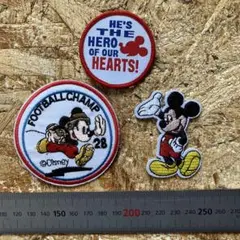ディズニー刺繍パッチ3枚セット