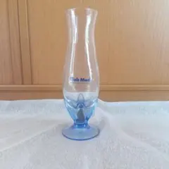 新品　花瓶 花器　Club Med フラワーベース クリア・ブルー 花入 ガラス
