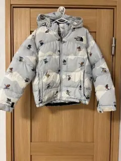 THE NORTH FACE ダウンコート スキー柄　ノースフェイス　白　130