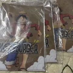 MOS BURGER ルフィ A4クリアファイル 3枚セット