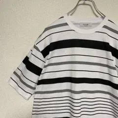 美品　PLUS ONE ボーダー Tシャツ XLサイズのサムネイル