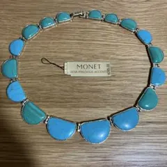 MONET モネ　ターコイズネックレス　ヴィンテージ