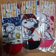 【新品未使用】スヌーピー靴下　3足セット サイズ19～24㎝