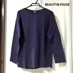 BEAUTY&YOUSE＊カットソー長袖 パープル Lのサムネイル