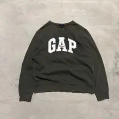 00s OLD GAP スウェット トレーナー カーキ グリーン L