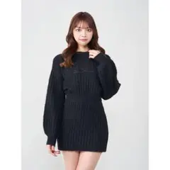 Darich キルティングロゴニットセットアップ black