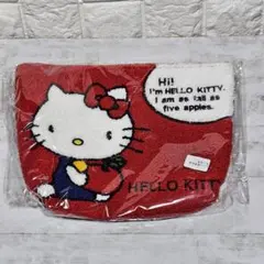 サンリオ新品ハローキティ 刺繍ポーチ　レトロキティ　HELLO KITTY
