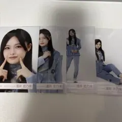 櫻坂46 浅井恋乃未 生写真 「新参者 二〇二五」赤緑衣装 4種コンプ