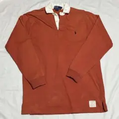 90s Polo by Ralph Lauren オレンジ ラガーシャツ S