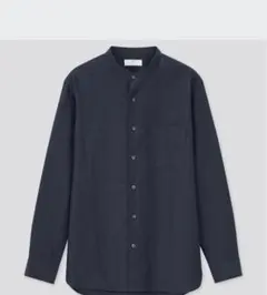 2枚セット　ユニクロリネンスタンドカラー長袖シャツ 3XL