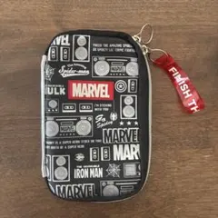 MARVEL ペンケース 筆箱 ブラック　フラットマルチペンケース　ポーチのサムネイル