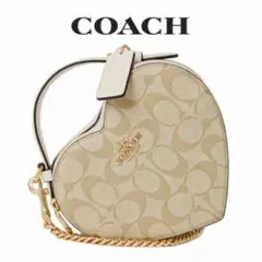 COACH ハート クロスボディ・シグネチャー キャンバス