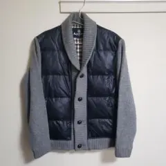 Aquascutum ダウンジャケット MEDIUM ブラック/グレー