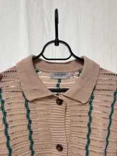 BACK NUMBER 半袖ニット カーディガン