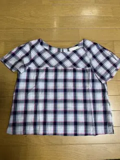 BEAMS HEART 半袖チェックシャツ