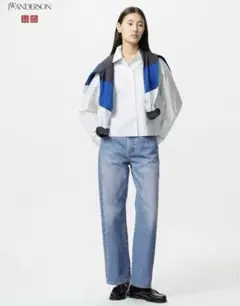 ユニクロ　JW ANDERSON ストレートジーンズ　ブルー　21