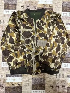 ハンティングジャケット MA-1 リバーシブル　ヴィンテージ　ダックハンターカモ