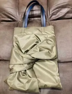 ADORE アドーア　パデッドリボンBAG カーキグリーン
