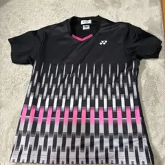 YONEX バドミントンシャツ ブラック ピンク